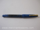 Blue Stratford Silver Palladium Nib Fountain Pen
