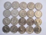 Roll of 1980s-2000s-D Half Dollar Coins, Denver Mint