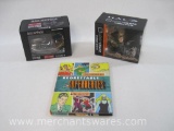 Three Loot Crate Items Includes Halo Screen Shots ODST Buck Figure, BattleStar Galactica Cylon