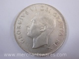 1952 Silver Canada 50 Cents Coin, 11.6 g