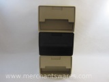 Three Stackable Stamp Collecting Plastic Filing Drawers