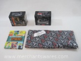 Four Loot Crate Items Includes Halo Screen Shots ODST Buck Figure, BattleStar Galactica Cylon Raider