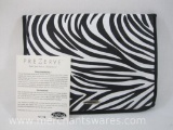 PreZerve Flex Zorb Zebra Print Tarnish Prevention Jewelry Wrap Storage Case 15oz