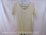 Vintage Gold Metallic Short Sleeve Tee 6oz