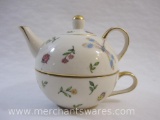 Burton+Burton Morning Meadow Ceramic Tea for One Set, 1 lb 6 oz