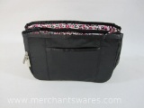 Small Black Expandable Essentials Pouch with Pockets 7oz