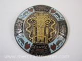 Vintage Peruvian Sterling Silver Brooch/Pin, 13.4 g