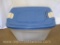 Suncast Plastic Storage Tote with Lid