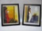 Two Bellet Framed Art Prints, approx 8.75 x 11 inches