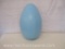Large Blue Plastic Blow Mold Egg, approx 15 inch