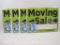 Four Packages of Moving Sale Signs