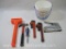 Hand Tools includes Pittsburgh Dead Blow Uni Cast 3lb Hammer, two 10 inch Pipe Wrenches and more, in