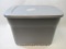 Sterilite 18 Gallon Storage Container with Top, Steel Grey