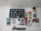 Assorted Tools and Supplies includes Staple Hammer, Screw Drivers, 1/8 inch Rope Ratchet Hangers,