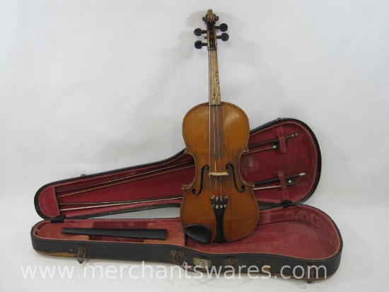 Andreas Guarnerius fecit Cremona Violin with Bows in Case