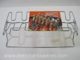 Leg and Wing Roaster Rack, Holds Up to 12, Grill or Oven