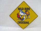 Wild Bird Crossing Sign, 12 x 12 inch, Crosswalks by Atlas Screen Printing