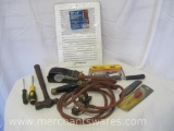 Tool Assortment includes Prest-O-Lite Valve and Gauge with TurboTorch Handle on Hose, Buck Bros Deep