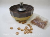 Oil Lamp Bowl with Stones