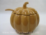 Pumpkin Soup Tureen with Ladle, made in China