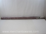 One Roll of Maroon Faux Vinyl, approx 54 inches Wide