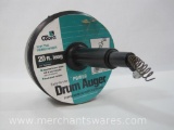 Cobra Drum Auger Drain Snake, 20ft