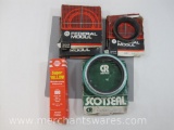 Three Federal Modul National Oil Seals and Weather Adhesive, No 370033A and No AR12