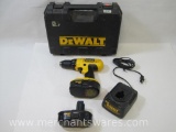 DeWalt Cordless Adjustable Clutch Driver/Drill DC970, in Case with 2 Batteries and Charger