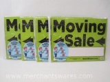 Four Packages of Moving Sale Signs