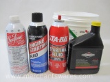 Engine Fluids includes Sea Foam Auto Marine Fleet Motor Treatment, Engine Starting Fluid and Small