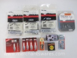 Assortment of Chain Saw Blades, Spark Plugs and More