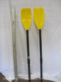 Two Intex 48 inch Ribbed Plastic Paddles, Mod: 59623
