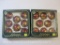 Two Sets of Eight Vintage Visions by Holly Glass Christmas Balls with Glitter in Original Boxes, 10