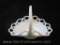 Vintage Milk Glass Basket, 13 oz