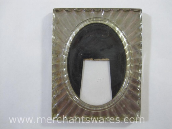 3"x3.75" Glass Picture Frame, See Pictures