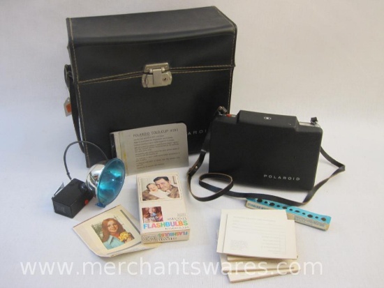 Vintage Polaroid Land Camera Automatic 100 Camera and Carrying Case, see pictures for included