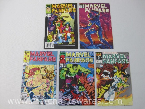 Five Marvel Comics Fanfare Comic Books Issues No. 43, 44, Apr, June, 46, 47, Oct, Mid Nov 51, Jun