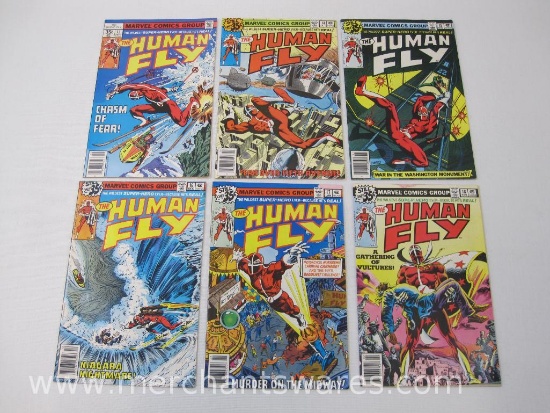 Six The Human Fly Comics Issues No. 13-18, Sept-Feb 1978-79, Marvel Comics Group, 10 oz