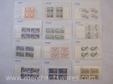 Twelve Blocks of US Postage Stamps including 8c San Juan Puerto Rico (1437), 8c John Sloan (1433),