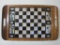 Galeria Brasil H.C. Machado Butterfly Wing Tray with Inlaid Wood Frame