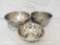 Three Stainless Steel Mixing Bowls