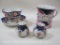 Two Tea Cups with Shell Shaped Saucer, Salt and Pepper Shakers