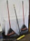 Two Plastic Leaf Rakes, 30 Inch Extra Wide True Temper Clog Free Rakes, One has slight Damage - see