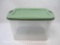 Sterilite EZ Carry Clear Storage Container, 70 Quart with Green Lid