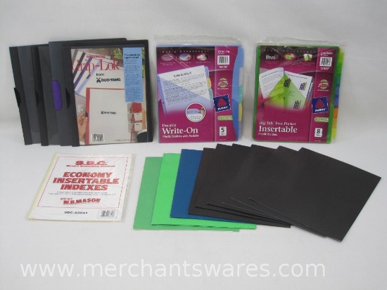 Assorted Report Covers, Folders, Dividers and Indexes