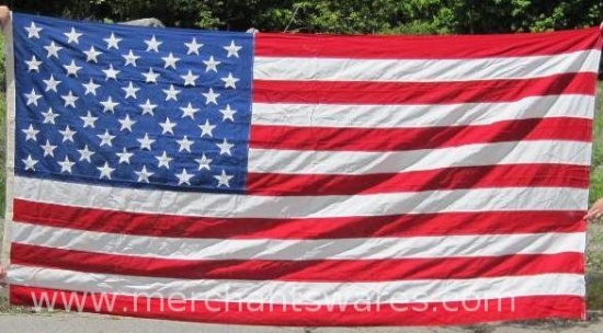 Large Valley Forge Flag Company Inc. American Flag, approx 5 X 9.5 Feet, 100% Cotton-Bunting