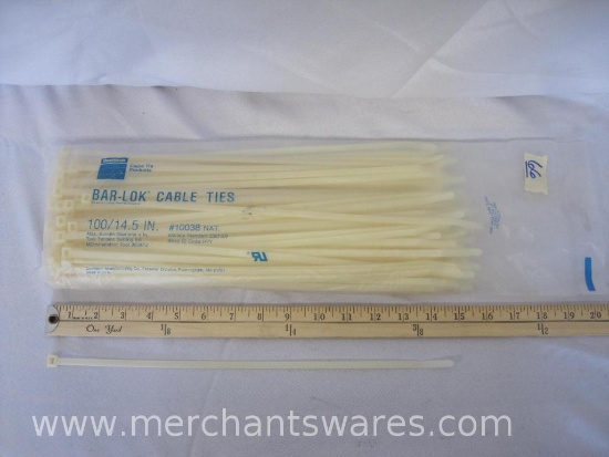 Bar-Lok Cable Ties, 100 qty 14.5 Inch Long, New