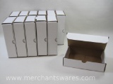 Twelve Small White Boxes, Approximately 5 x 9 x 2 inches