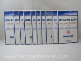 Ten Metal Smoke Free Signs, 12 x 18 inches