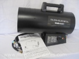Propane Force Air Heater, New in Box - WHD-0301, rated 50k-85k BTUs